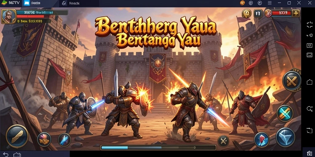 Screenshot 567TV menunjukkan pertempuran seru dalam game Tower Defense.