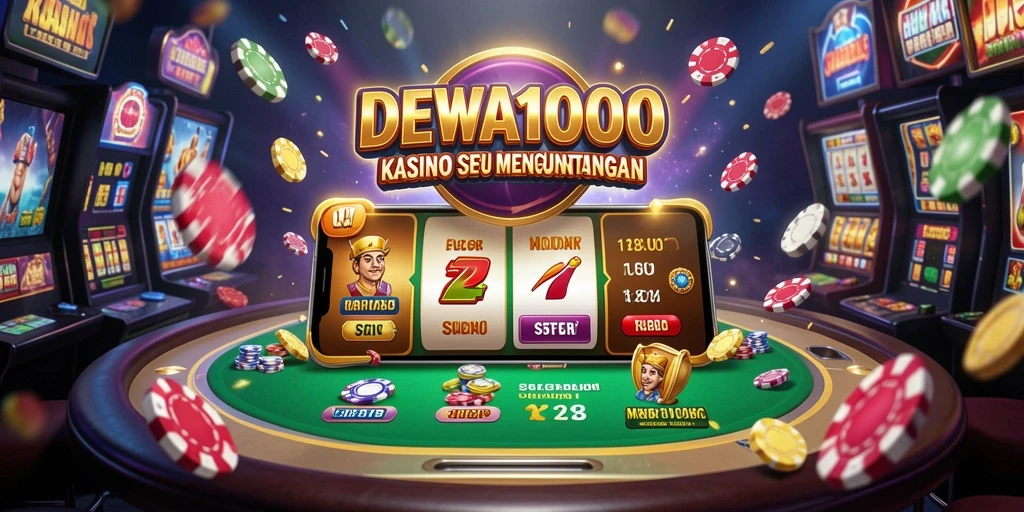 Tampilan gameplay menarik dari DEWA1000 dengan suasana Kasino.