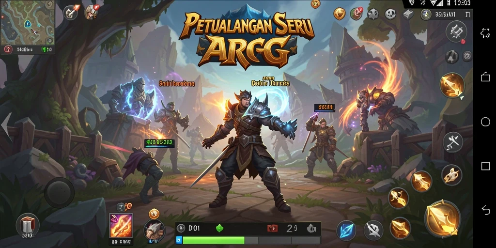 Tampilan gameplay DY01 yang dinamis dan seru dalam petualangan ARPG.