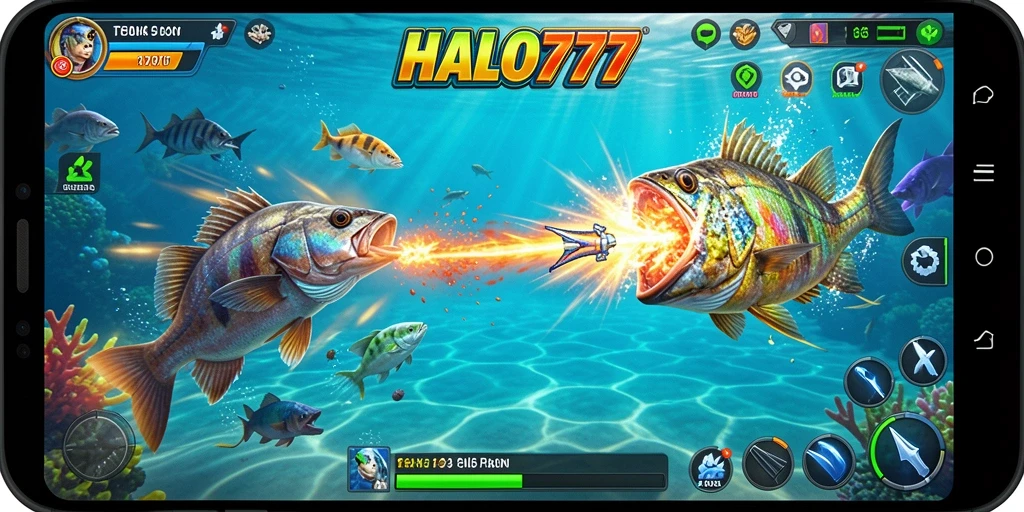 Tampilan menawan dari gameplay Tembak Ikan yang seru.