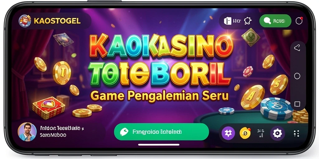 Tangkapan layar gameplay KAOSTOGEL menampilkan suasana kasino yang mendebarkan.