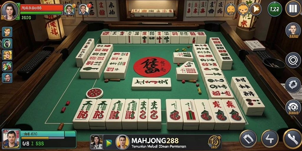 Tampilan gameplay MAHJONG288 dengan alunan musik yang mengasyikkan.