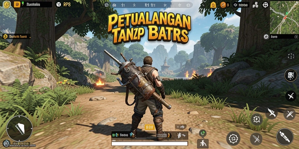 Tangkapan layar RP8 menampilkan dunia terbuka penuh petualangan.