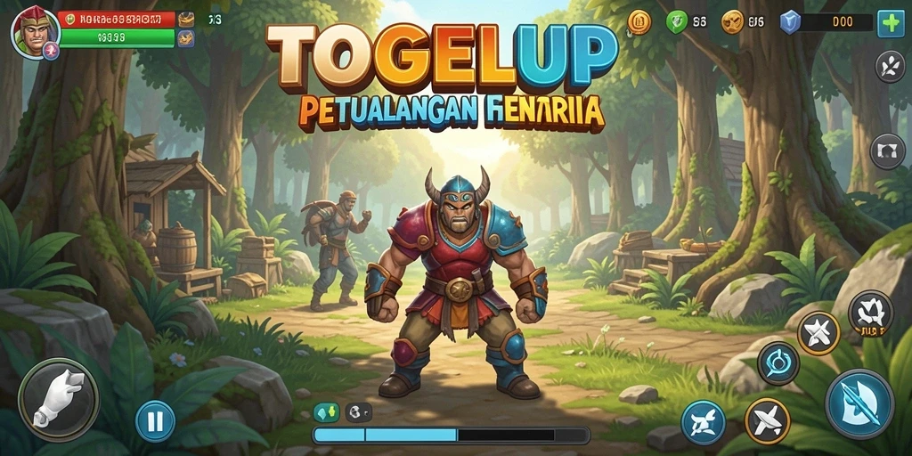 Screenshot menunjukkan pemandangan menakjubkan dalam permainan TOGELUP.