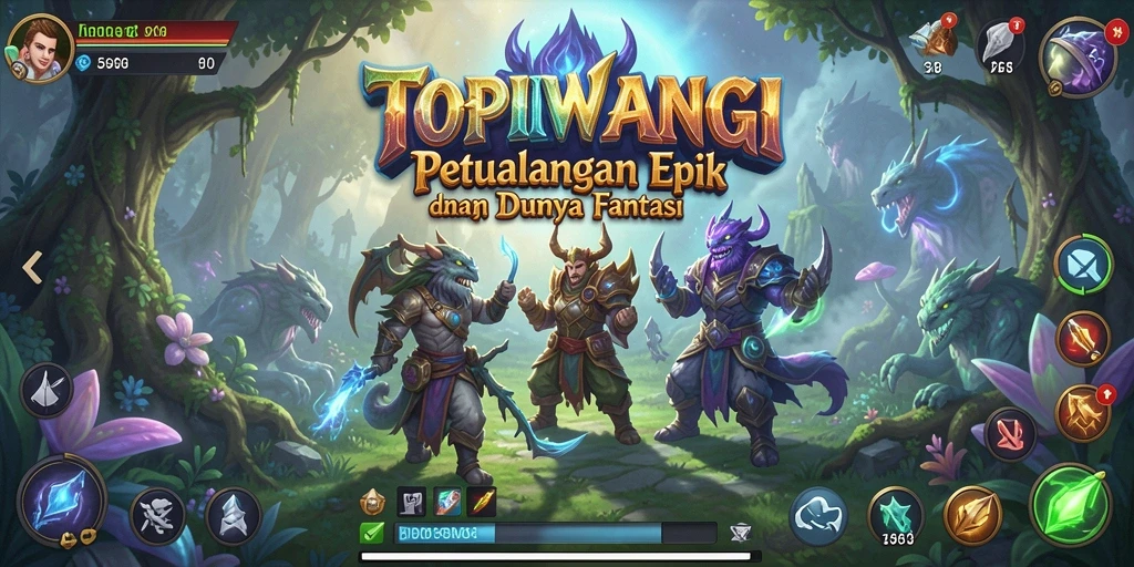 Gameplay seru dengan grafis menakjubkan dalam TOPIWANGI.