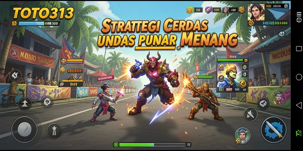 Tampilan gameplay TOTO313 dalam pertempuran strategi yang mendebarkan.