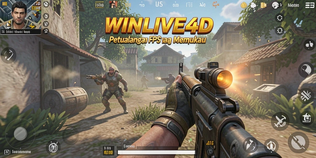 Gameplay mendebarkan dalam WINLIVE4D dengan grafis realistis.